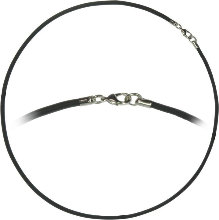Bijouteria Schlichte Halskette (Edelstahl, PVC, 45 cm)