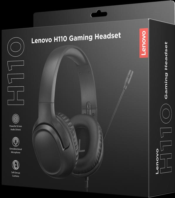 Actual product image Lenovo H110 Gaming Headset (P) (Cable)