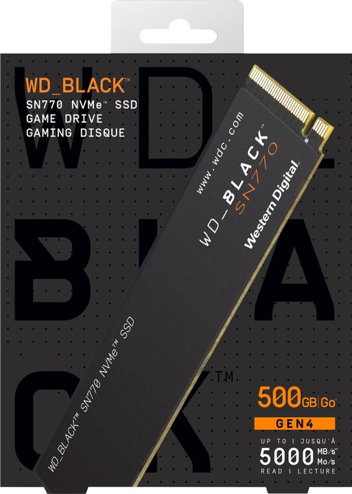 Productafbeelding WD Zwart SN770 (500 GB, M.2 2280)