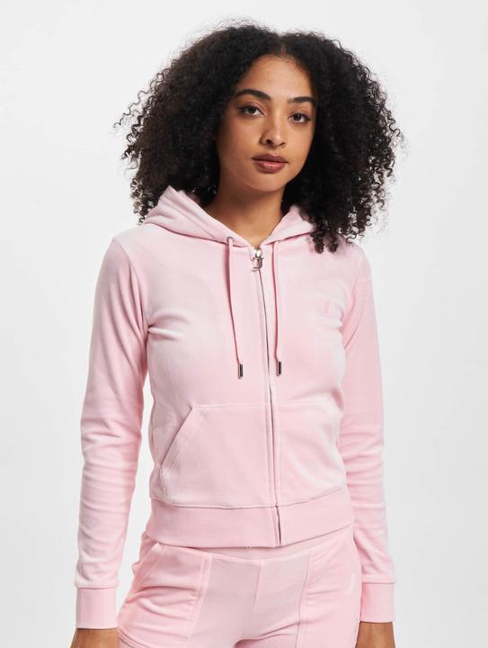 Juicy Couture ZIP THROUGH HOODIE WITH ZIP PULL & JC - 102755 (XS)