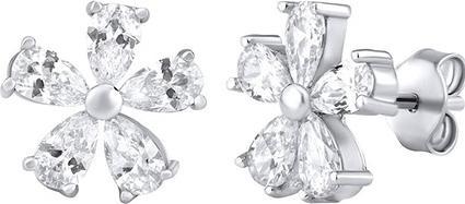 Immagine prodotto Silvego Orecchini in argento con fiori e zirconi ZT52509 (Argento 925)