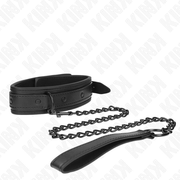 Actual product image Pipedream KINK - NEOPRENE BONDAGE NECK BAND MODEL 2 WITH BELT 78 CM ADJUSTABLE 37.5 X 49.5 CM