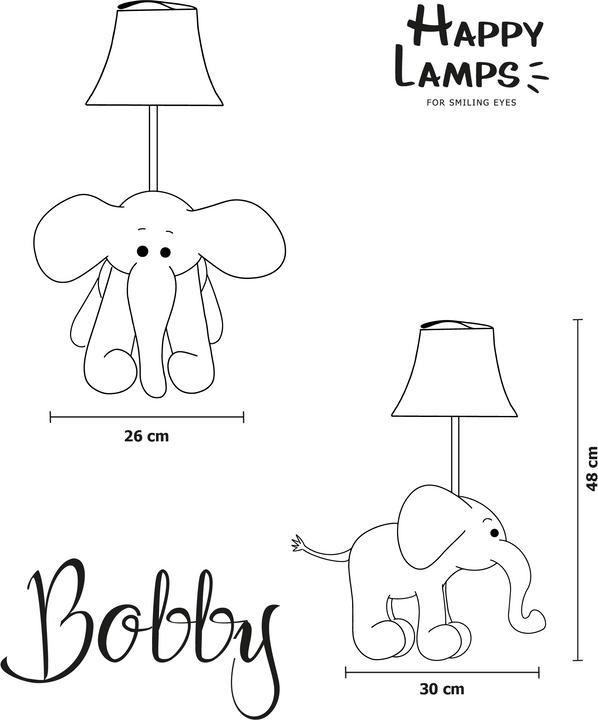 Produktbild Happy Lamps Bobby der Elefant (470 lm)