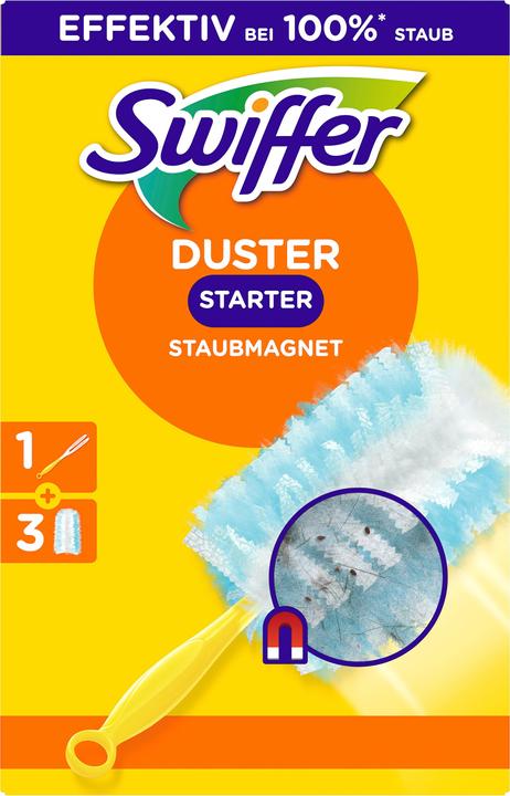 Swiffer Staubmagnet Starterset Griff + 3 Tücher (4 pcs)