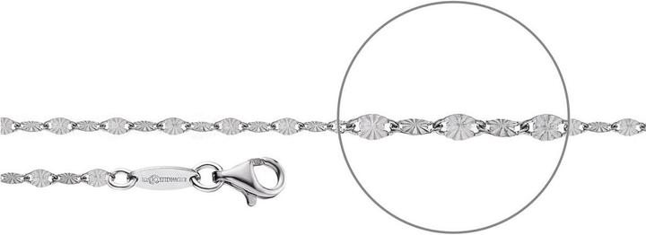 Der Kettenmacher Plättchenkette Silber 2,2mm 50cm (Silber 925, 50 cm)