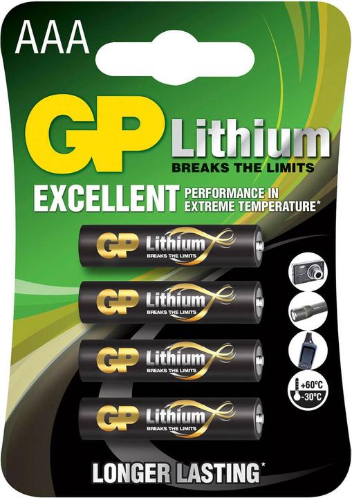 Immagine prodotto GP Batteries Excellent Lithium Micro (4 pz., AAA)