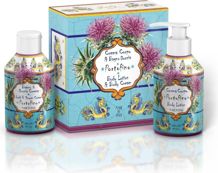 Immagine prodotto Rudy Project Maioliche Set Bagnoschiuma 250ml + Crema Corpo 250ml Linea Portofino (Set per la cura dei capelli)
