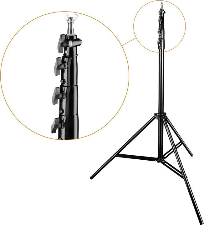 Produktbild Walimex Teleskop XXL Hintergrundsystem, 1.9-4.65m (465 cm, 400 cm)