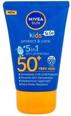 NIVEA Sun Kids Protect & Care Sun Lotion 5 in 1 (Sonnenlotion, SPF 50, 50 ml)