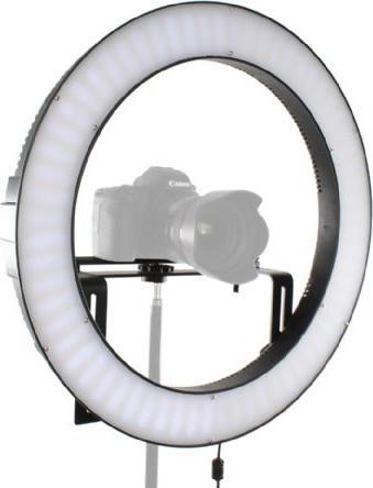 Produktbild Falcon Eyes Bi-Color LED Ringlampe Dimmbar DVR-512DVC auf 230V (Stableuchte)