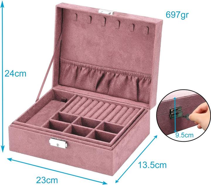 Produktbild Intirilife Schmuckschatulle in Rosa