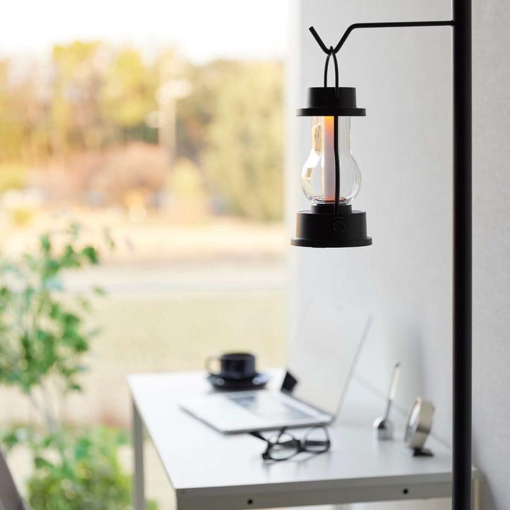 Actual product image Yamazaki TOWER height-adjustable lantern stand