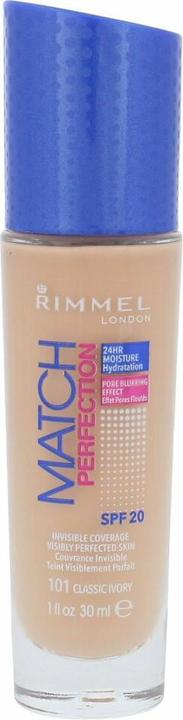 Rimmel London Match Perfection SPF20 (101 Classic Ivory)