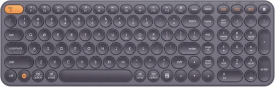 Actual product image Baseus Wireless Tri-Mode Keyboard K01B (Grey) (US, Wireless, Cable)