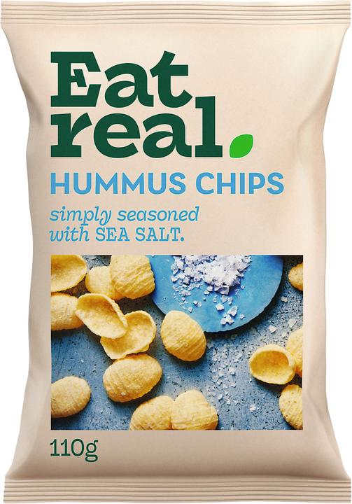 Actual product image Eat Real ER Hummus Chips Sea Salt 110g (110 g)
