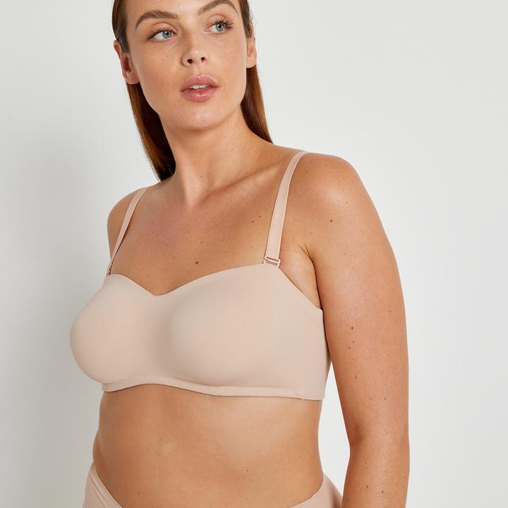 Produktbild La Redoute Collections Bandeau-BH aus Mikrofaser (100 C)