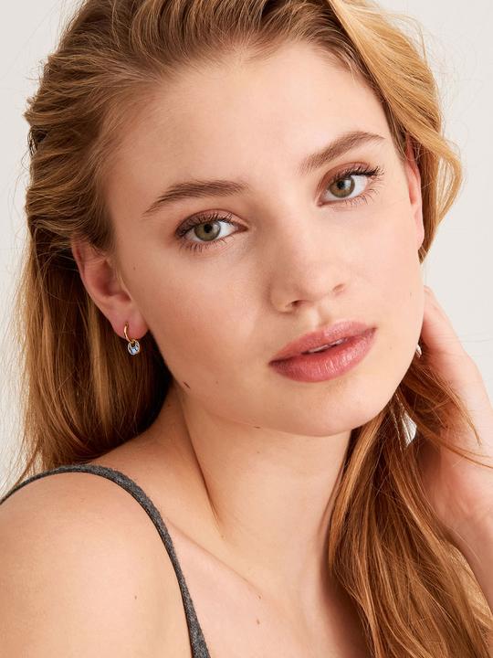 Actual product image Ania Haie Turning Tides Creoles E027-06G (925 silver)