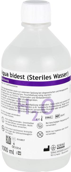 Produktbild Serag Wiessner Aqua bidest, 1X1000 ml SPL (1000 ml)
