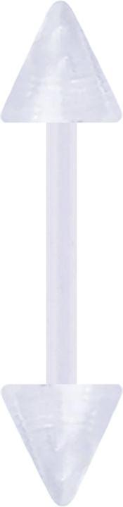 Immagine prodotto Star Piercing Micro banana trasparente con due coni (senza ottone)