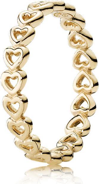 Produktbild Pandora Gereihte Herzen (50, 585/14 K Gold)