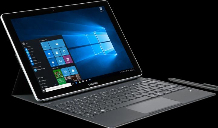 Actual product image Samsung Galaxy Book W728 (4G, 12", 256 GB, Black)
