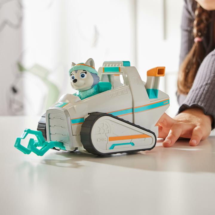 Image du produit Spin Master PAW Patrol, Everest's Snow Plow, Toy Car with Collectible Action Figure, Sustainably Minded Kids Toy