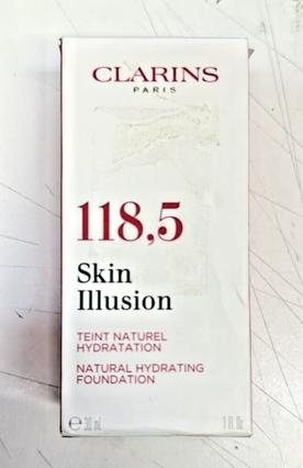 Actual product image Clarins Skin Illusion Natural Hydrating Foundation Spf15 118.5 Chocolate 30ml