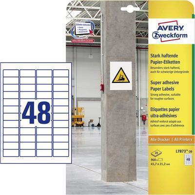 Image du produit Avery Étiquettes papier très adhésives
