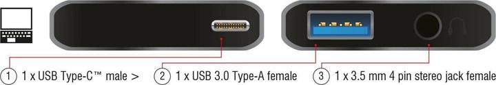Actual product image Delock Audio adapter USB Type-C (USB-C)