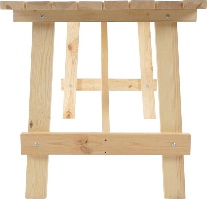Produktbild Swisshandel24 Holztisch Gartentisch Oslo 148x70 cm Brauereiqualität, massiv - natur (148 cm)