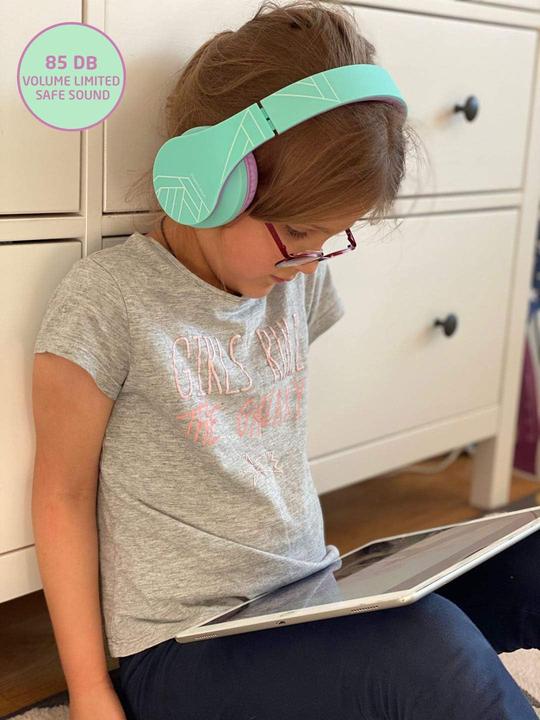 Actual product image PowerLocus Wireless headphones for kids P2 (blue-purple)