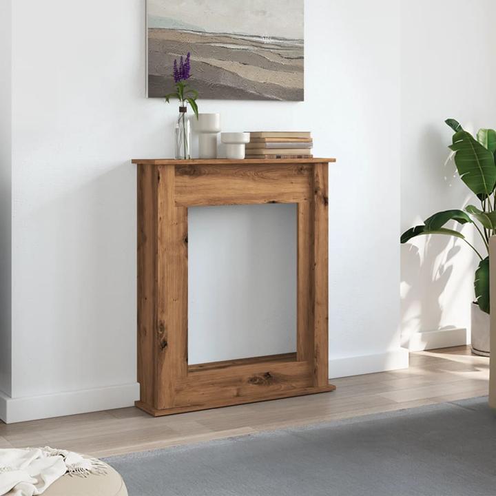Produktbild VidaXL Kaminumrandung Kaminkonsole Dekokamin Kamin Kaminsims Artisan-Eiche
