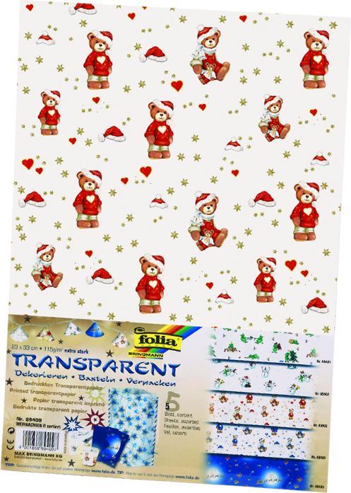 Produktbild Folia Transparentpapier Weihnachten 2 (115 g/m², 1 x)