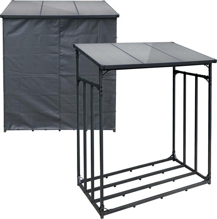 Produktbild Toboli Kaminholzregal (185 x 70 x 185 cm)