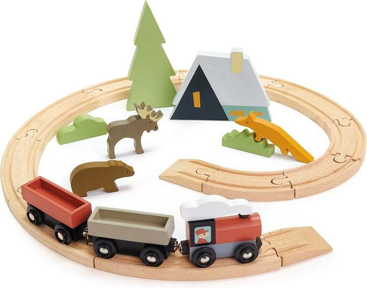 Actual product image Tender Leaf Toys Railway with accessories