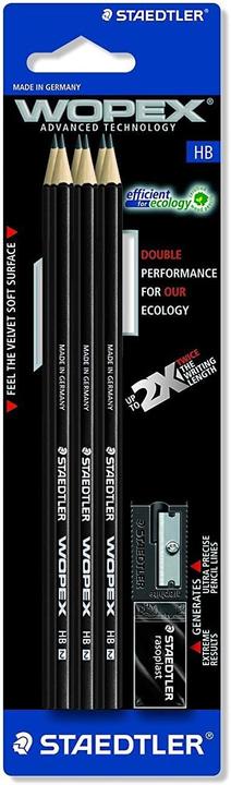 Actual product image Staedtler WOPEX HB Set of 3 (6 x)