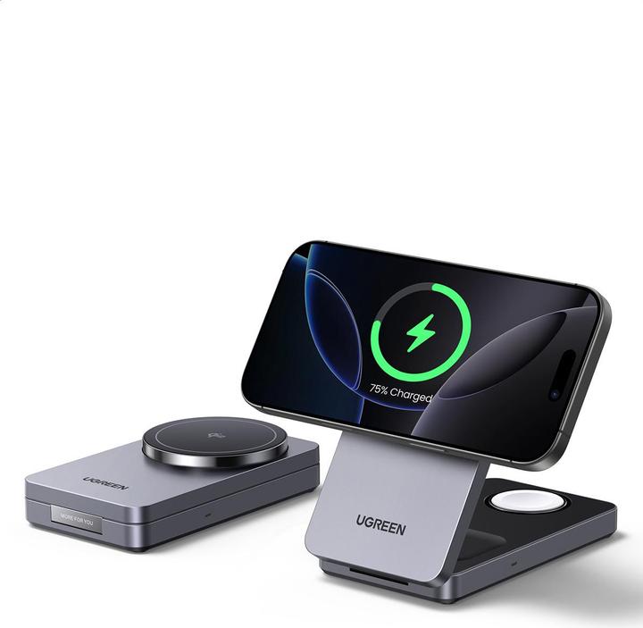 Actual product image Ugreen Wireless Charger 3in1 (15 W)