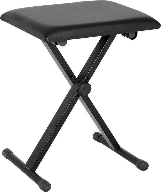 Produktbild Swisshandel24 Klavierhocker Klavierbank kosmetischer Hocker Höhenverstellbar zusammenklappbar Metall Kunstleder Sc (Musikerstuhl)