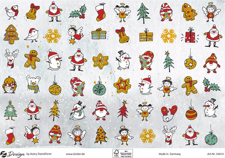 Produktbild Avery Weihnachtssticker