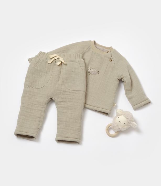 BabyCosy Set aus langärmligem T-Shirt und Hose (68)