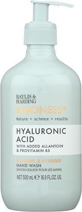 Immagine prodotto Baylis & Harding Kindness+ Acido Ialuronico Detergente + Idratante per le mani (Sapone liquido, 500 ml)