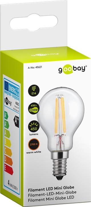 Produktbild Goobay Filament-LED-Mini-Globe, 4 W (E14, 4 W, 450 lm, 1 x, E)