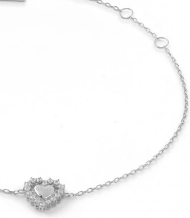 Immagine prodotto Guess Bracciale BR JARDIN CUORE E CRISI 10MM (18.50 cm, Argento)