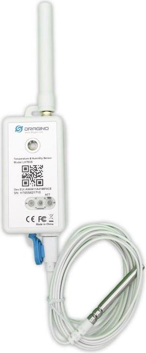 Actual product image Dragino LHT52 Indoor LoRaWAN Temperature and Humidity Sensor 868MHz