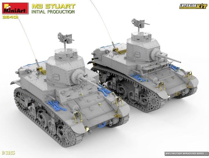 Actual product image Miniart 1:35 - M3 Stuart Initial Prod, Interior Kit