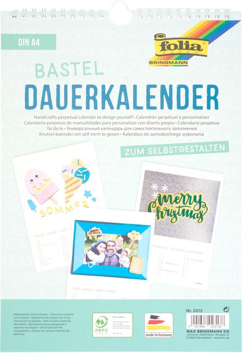 Folia Dauerkalender (A4, Deutsch)