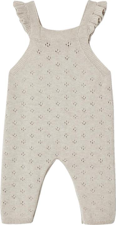 Vertbaudet Baby Strick-Latzhose mit Volantträgern Oeko-Tex