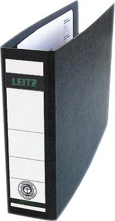 Actual product image Leitz Hardboard folder, 180 degree, DIN A5 landscape, 56 mm,black Hardboard cover, with glued on (A5, 56 mm, 1 Piece)