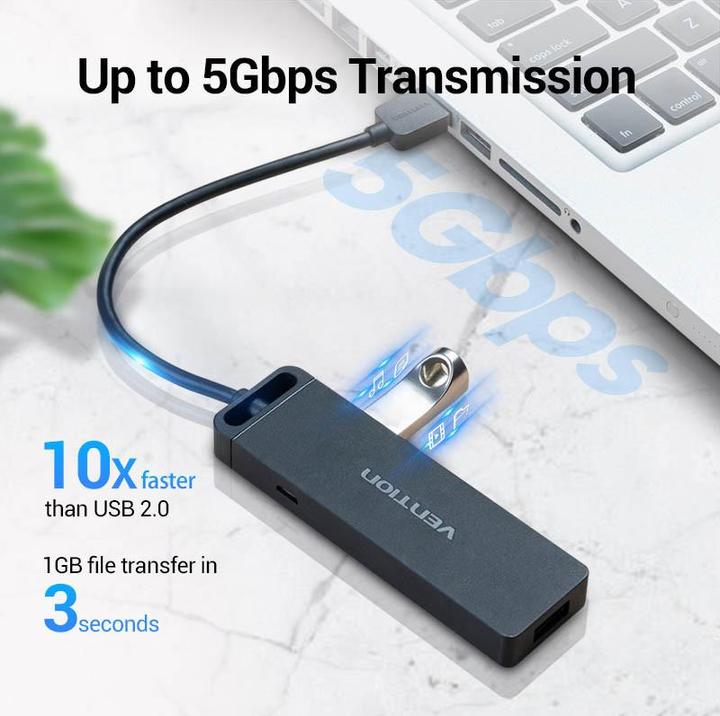 Image du produit Vention Hub 4 ports USB 3.0 0,15 mètre (4 ports)