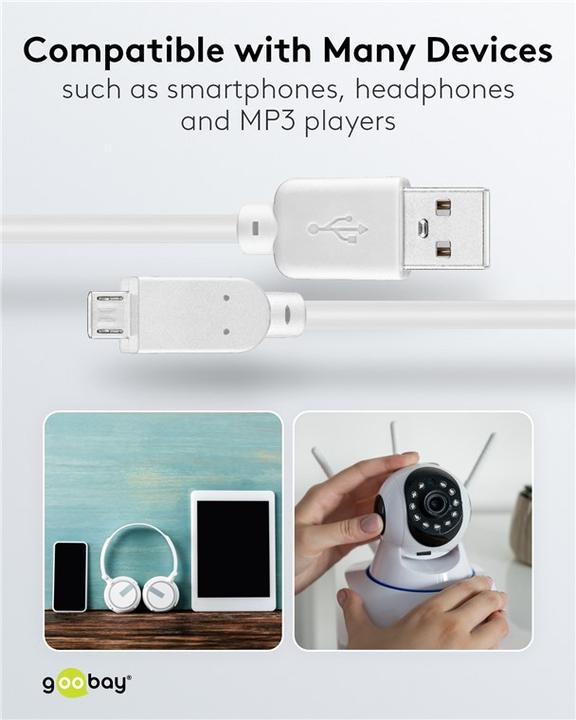 Actual product image Goobay USB cable (1 m, USB 2.0)